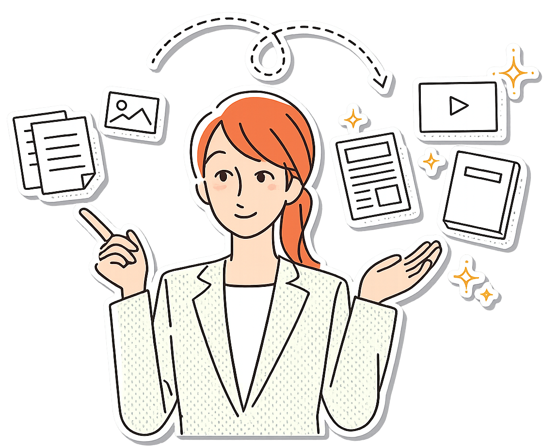 対応品目の案内キャラクター